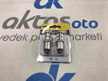 Çift Duy Ampül Çakarlı Led Beyaz