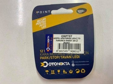 T5 led ampül Turuncu renk 18 Li paket Gösterge ampülü