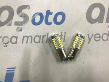 Tek Duy Ampül Mercekli Beyaz 33 Led Çift