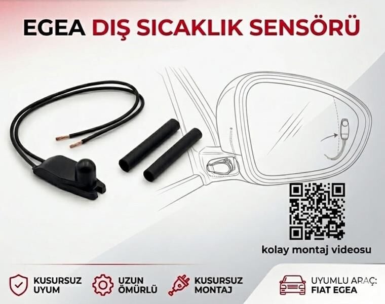 AYNA DIŞ SICAKLIK ISI SENSÖRÜ (MÜŞÜRÜ) FIAT EGEA