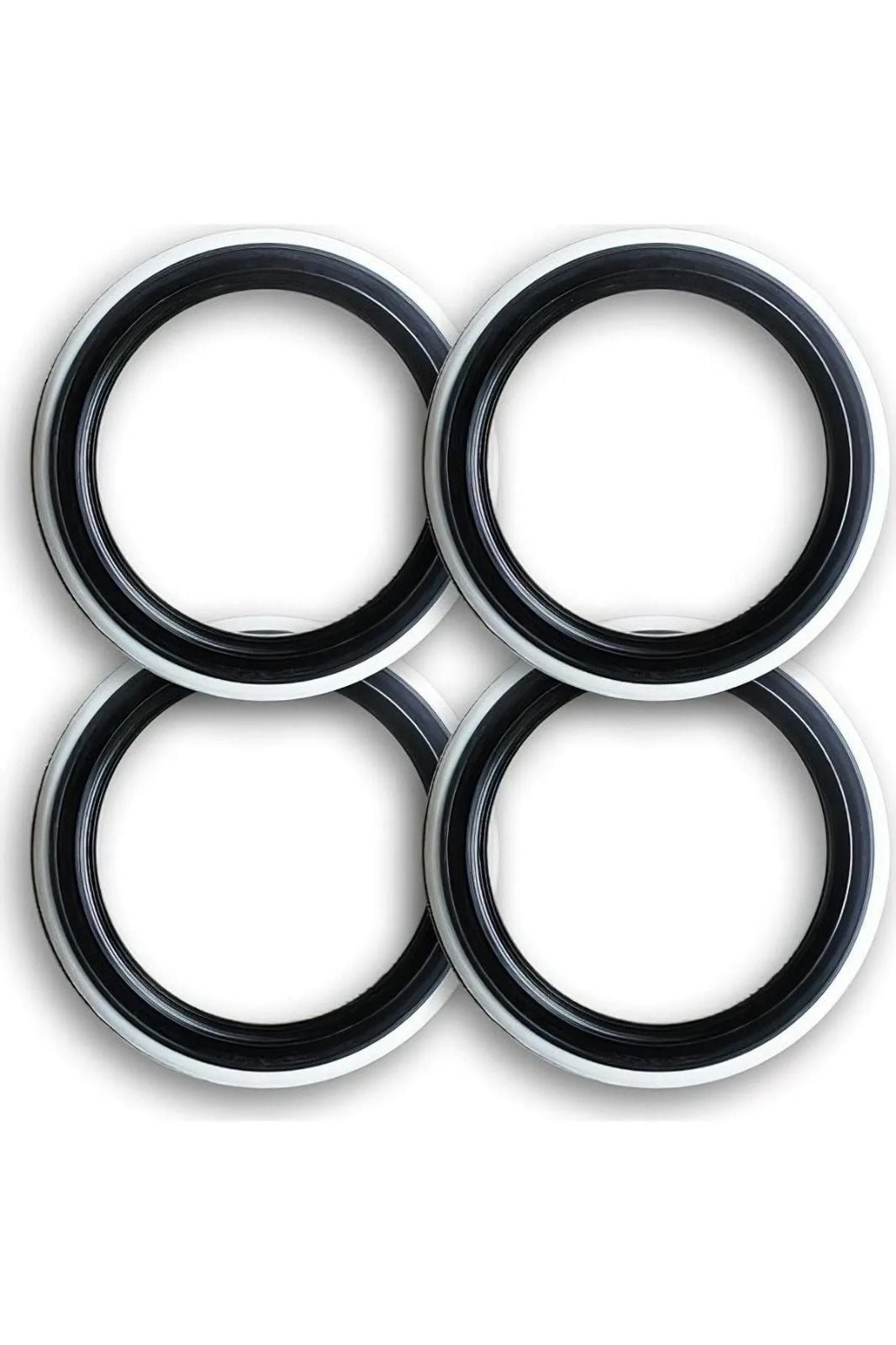 Oto Lastik Yanağı Beyaz-Siyah 14 Jant 4 Adet Üniversal