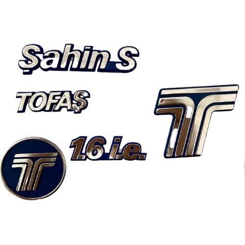 Tofaş Şahin S Panjur ve Bagaj Arma Yazı 5 parça