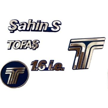 Tofaş Şahin S Panjur ve Bagaj Arma Yazı 5 parça